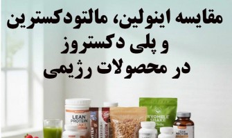 مقایسه اینولین، مالتودکسترین و پلی‌دکستروز در محصولات رژیمی