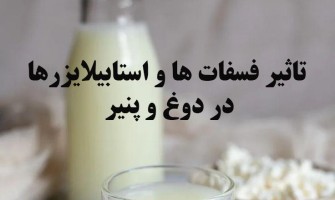 تاثیر فسفات‌ها و استابلایزرها در بافت پنیر و دوغ