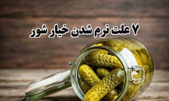 7 علت نرم شدن خیار شور